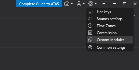Navigate to Custom Modules